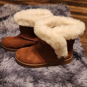 SO Cozy Brown Faux Fur Boots